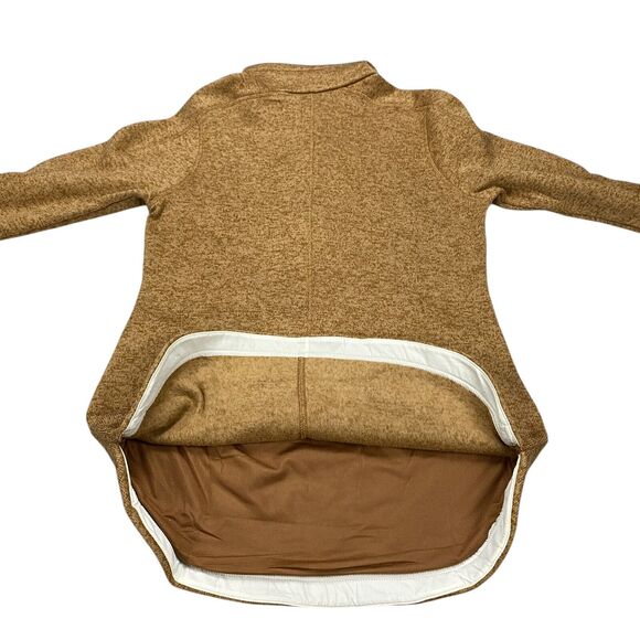 Columbia Women's Small Sweater Weather Fleece Tunic 1/4 Button Camel Brown - Picture 7 of 15
